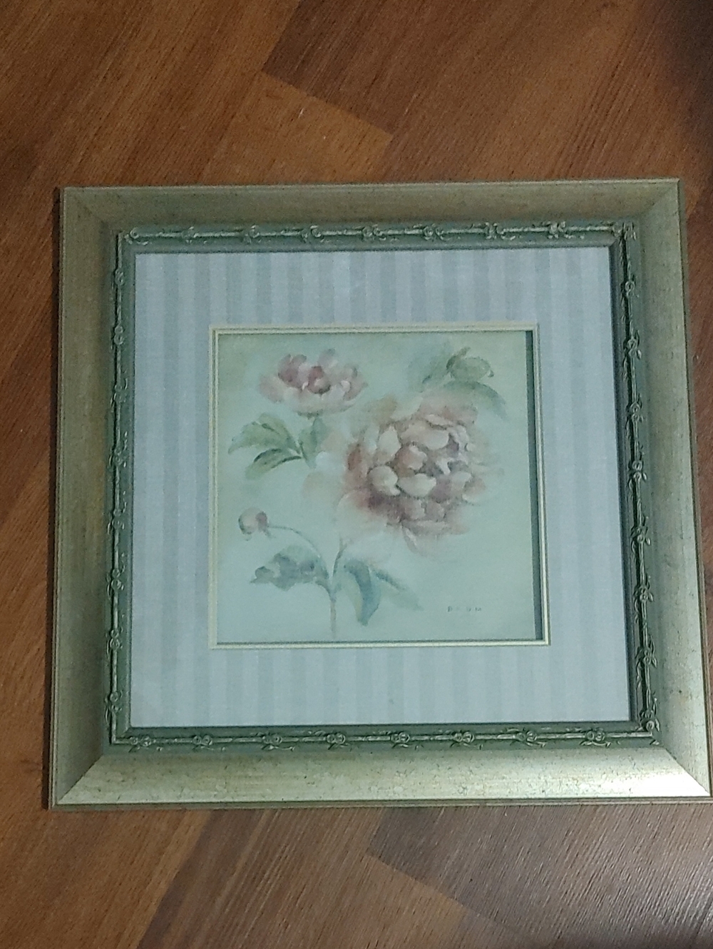 Vintage Cheri Blum Framed Flower Print